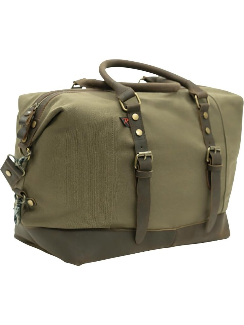 Vintage Canvas Crossbody Bag - Flight Friendly Weekender Duffle with Trolley